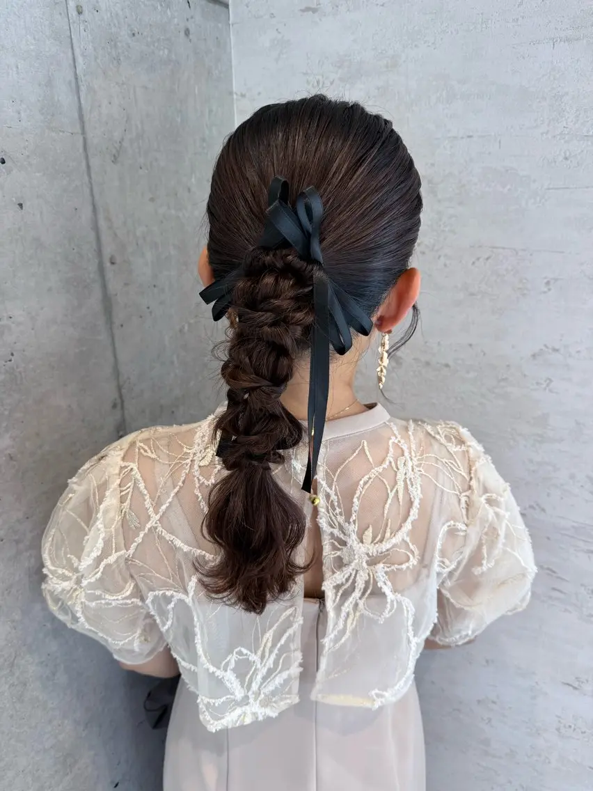 ロング ヘアアレンジ はやしほのか｜ ヘアセット×カラーのヘアスタイル