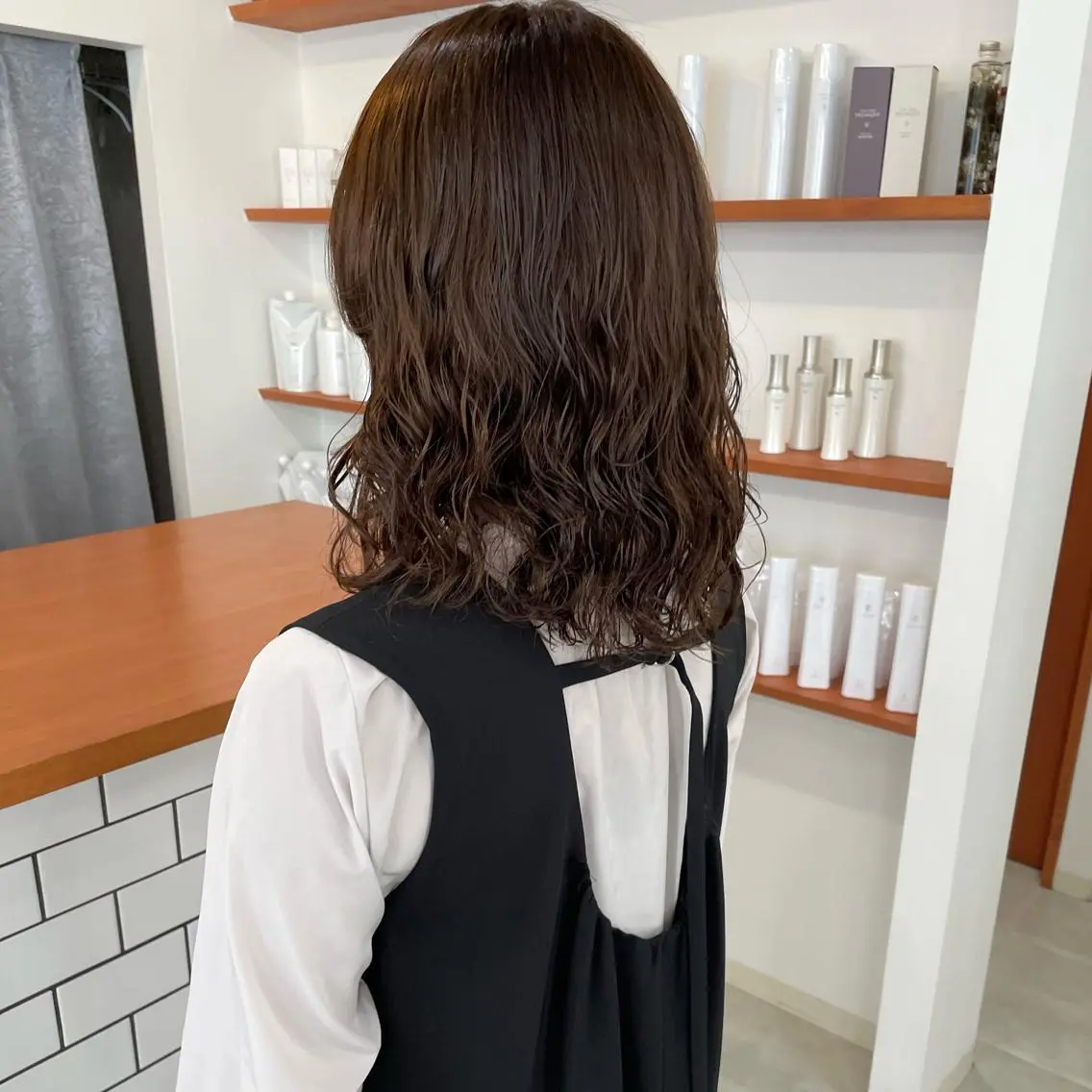 セミロング パーマ セミロングパーマ 🤍似合わせパーマ 奥田沙耶🫧のヘアスタイル