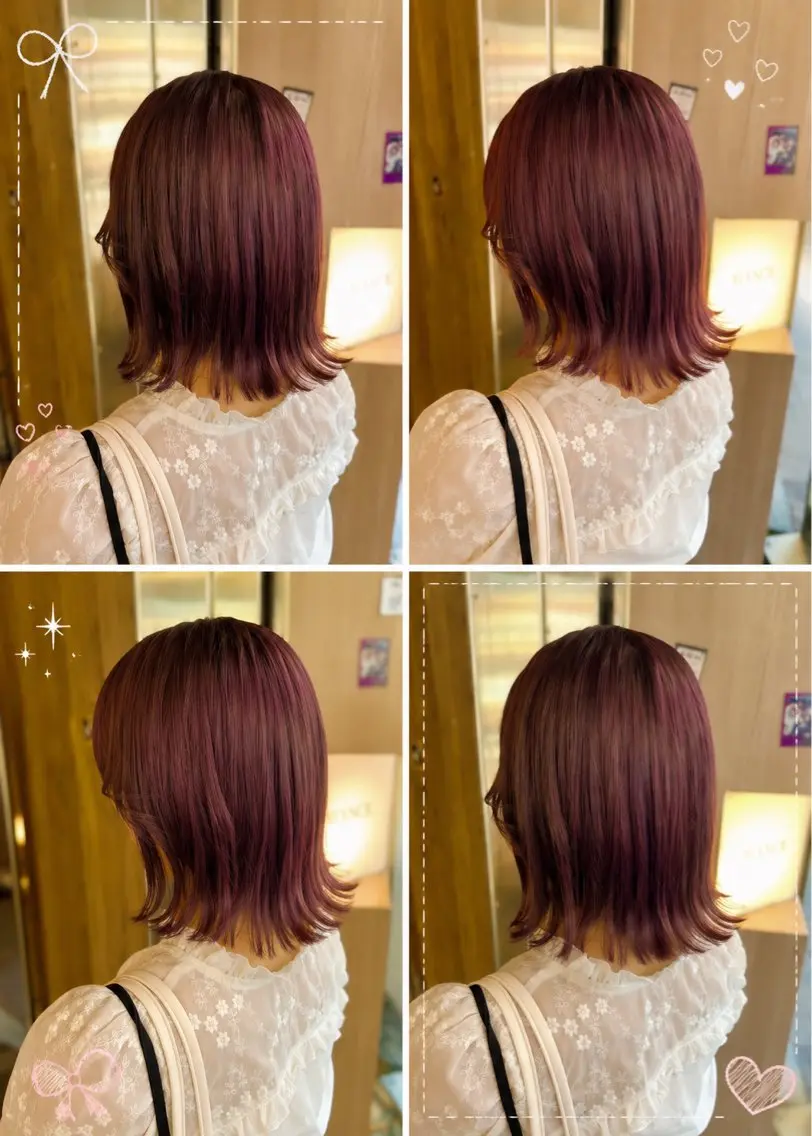 ショート ヘアカラー 【ブリーチ無しW】 【暗髪&暖色系】圭真のヘアスタイル