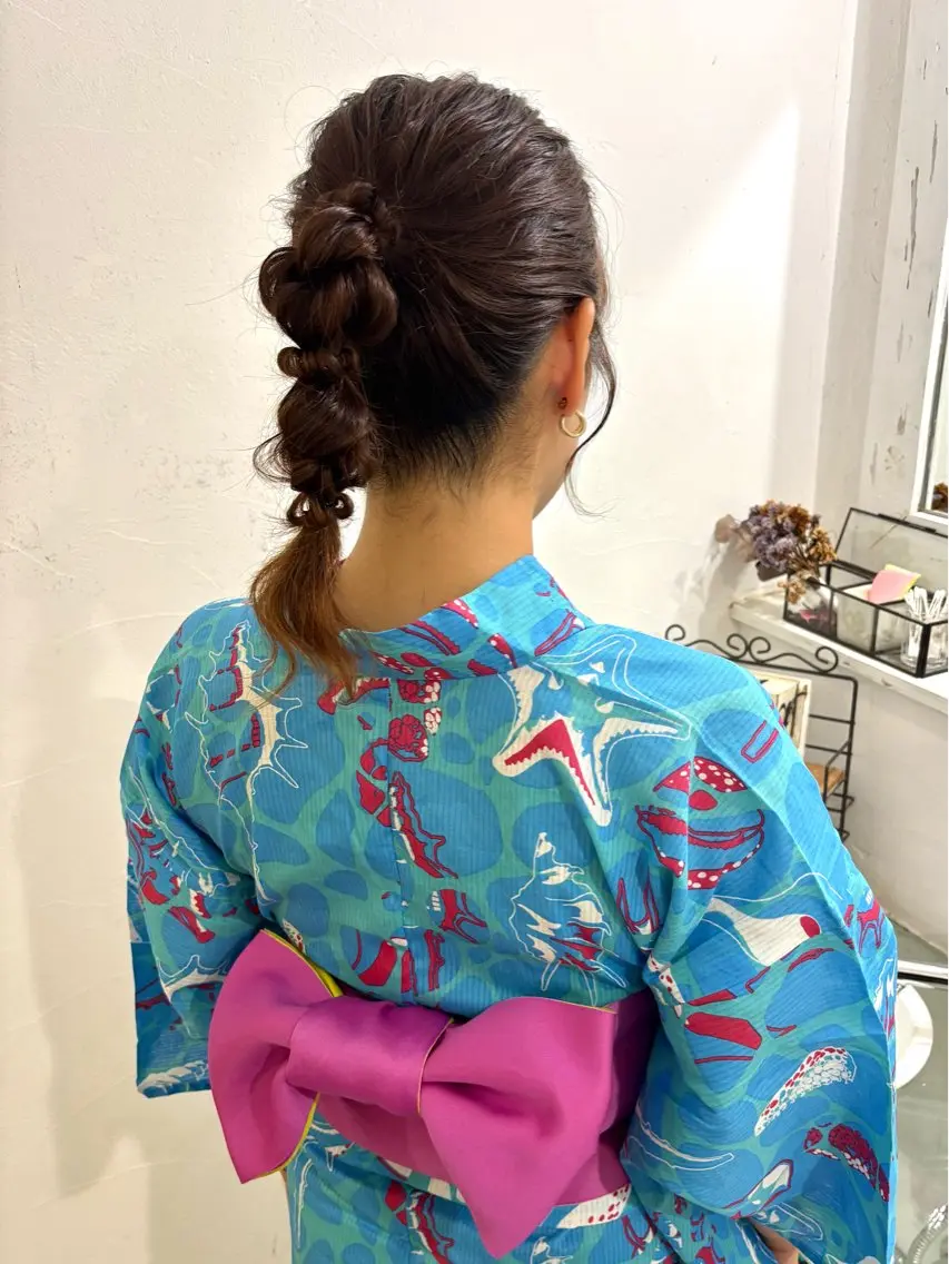 着付け 🫧透明感カラー🫧 きっかのヘアスタイル