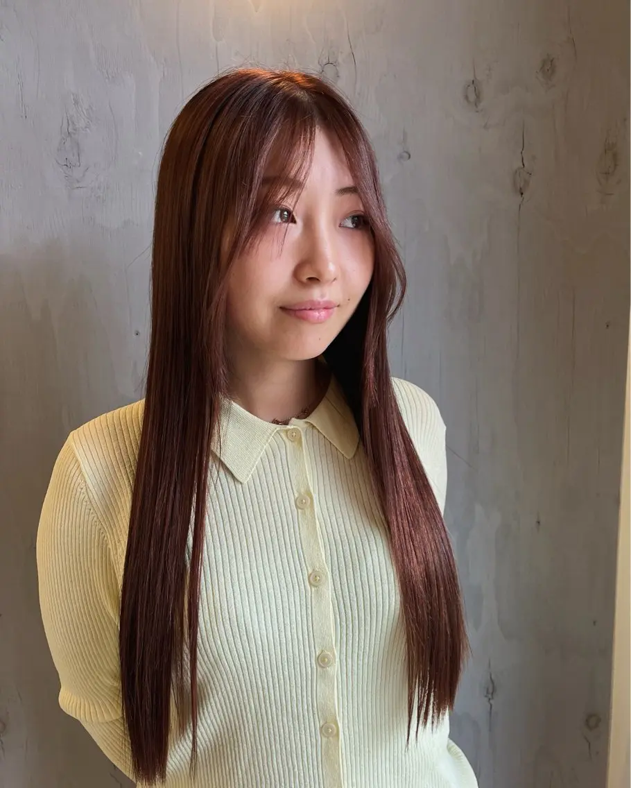 ロング カラー ナチュラル&ラフヘア 松尾 凌のヘアスタイル