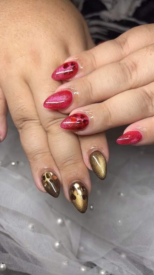 ネイル ハート マグネットネイル 持ち込み happiness nailのネイルデザイン