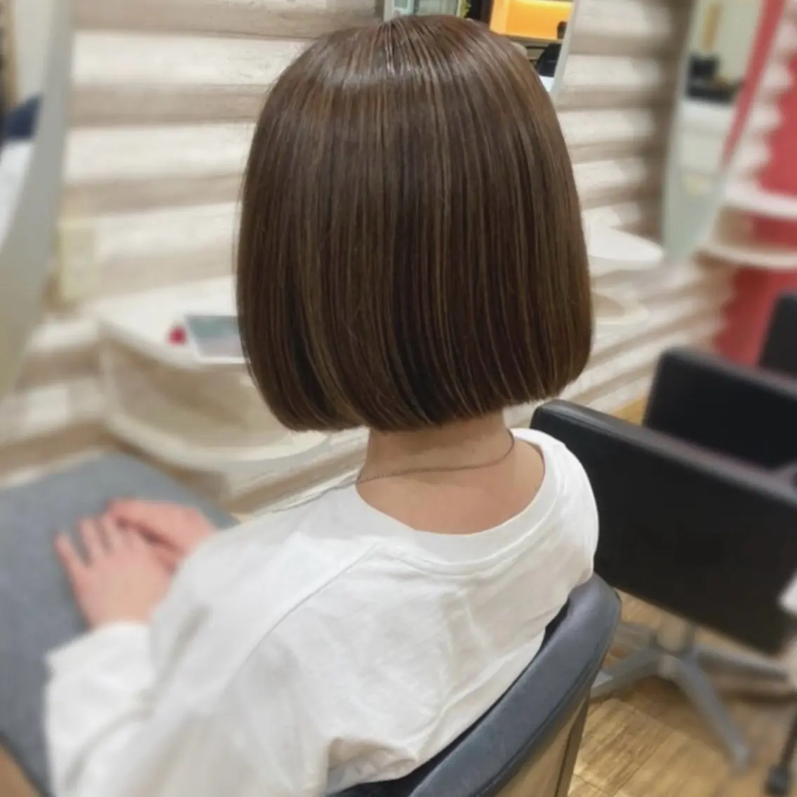 ミディアム カラー 髪質改善 カット トリートメント KON|ごまかさない 艶。酸熱×精密カットのヘアスタイル