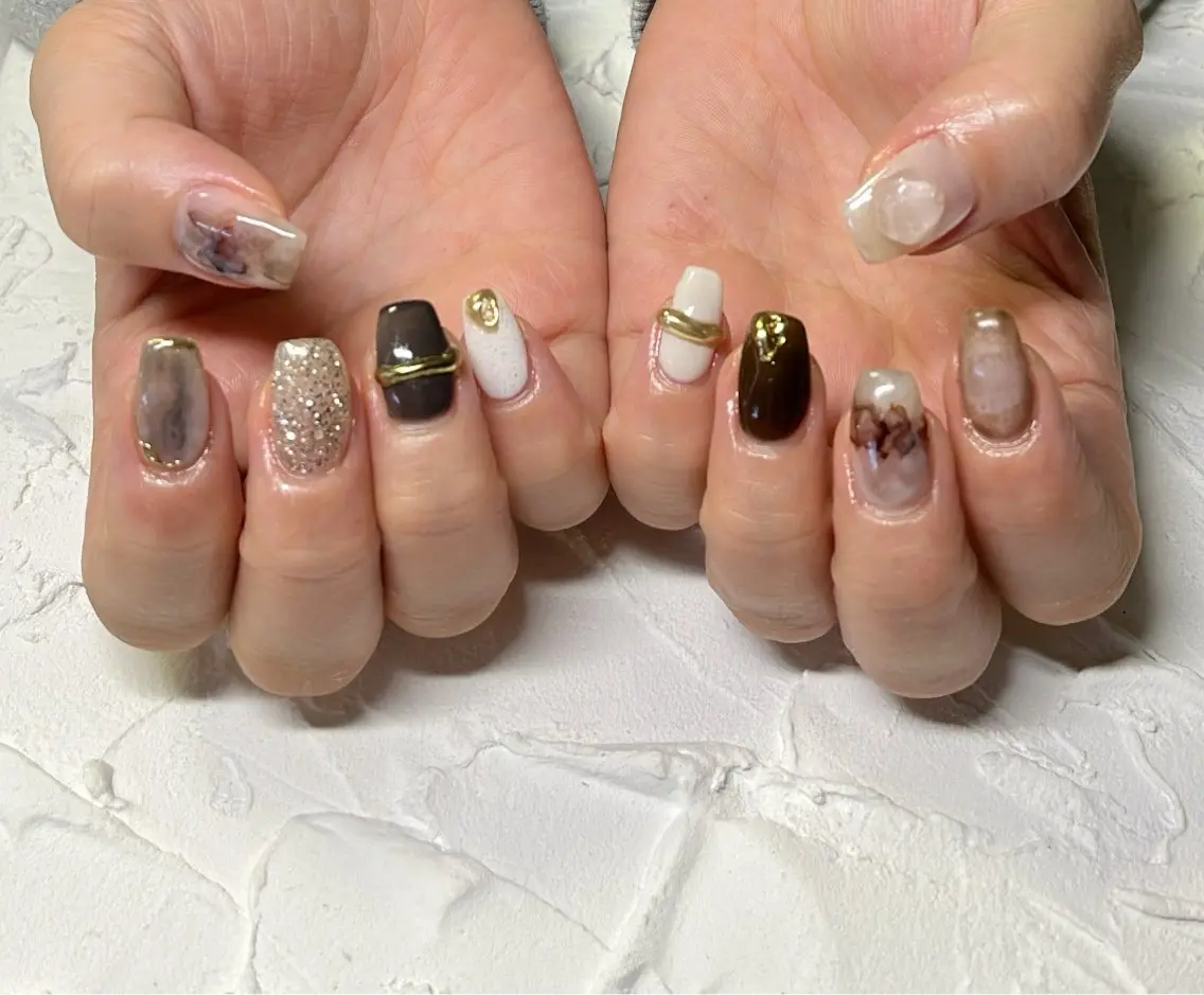 ネイル ハンドネイル Lofi nails ゆきこのネイルデザイン