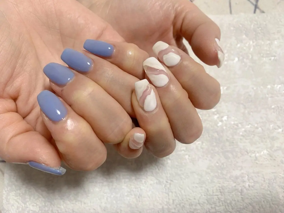 ネイル ジェルネイル 韓国ネイル メンズネイル ミラーネイル ワンカラーネイル kiki nail たまプラーザのネイルデザイン