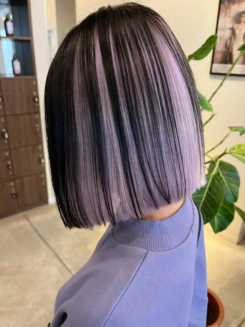 ミディアム 艶カラー⏳ブリーチ Natsukiのヘアスタイル