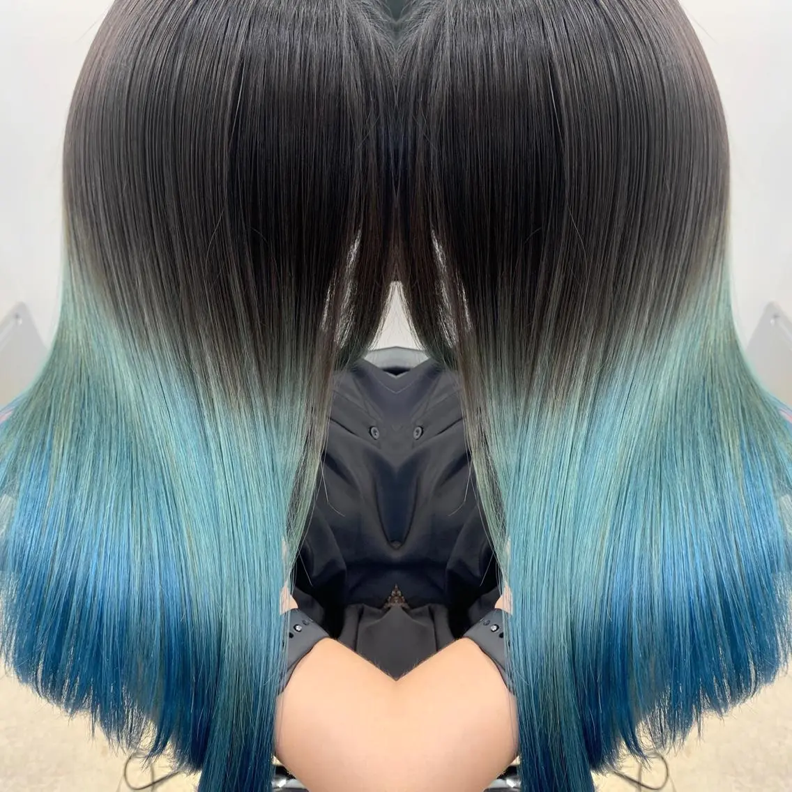 ミディアム ヘアカラー トリートメント 及川シゲル 髪質改善講師のヘアスタイル