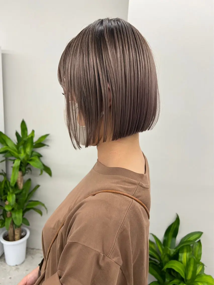 ミディアム カラー カット ヘアカラー トリートメント ハイライトNo.1☆ ゆうのヘアスタイル
