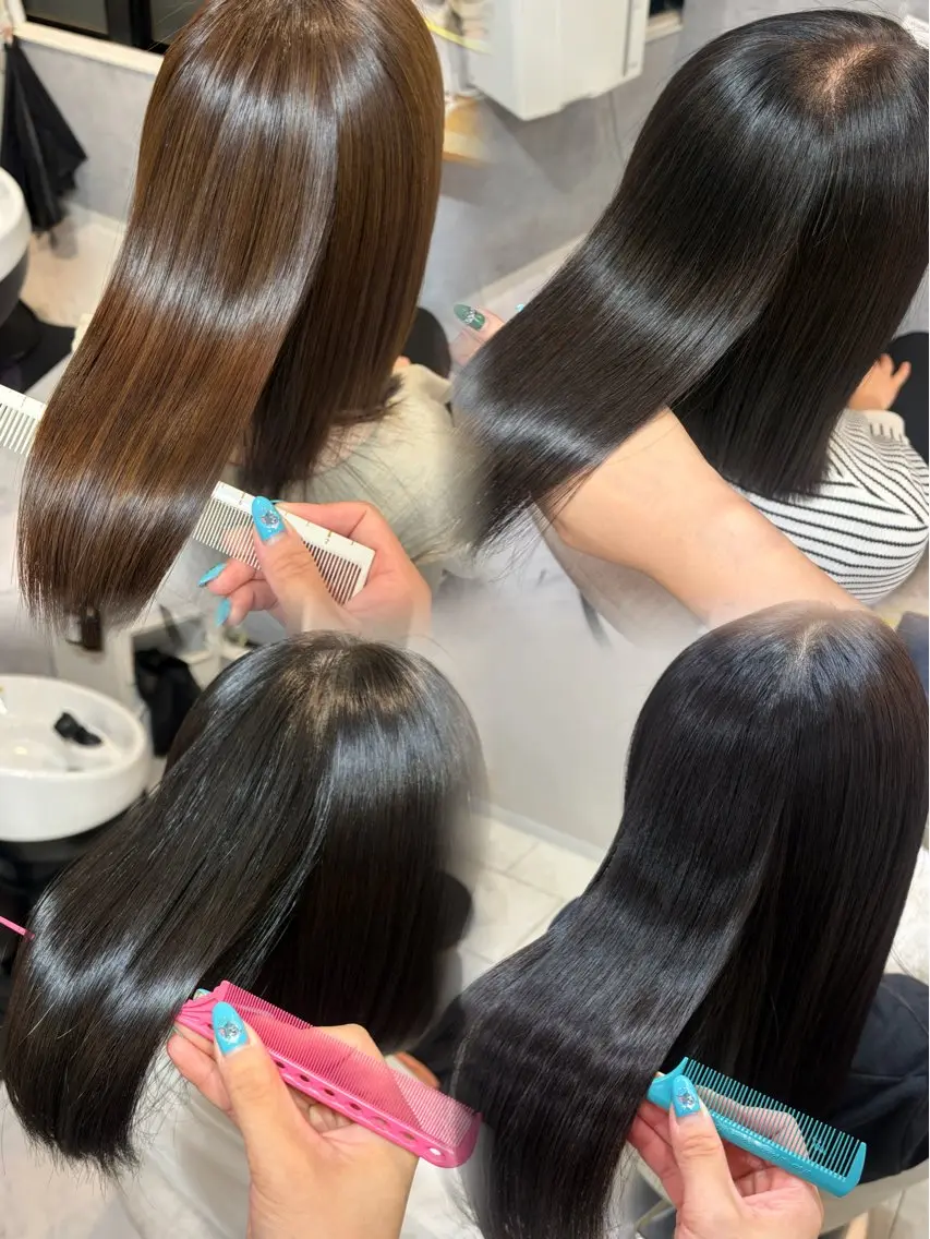 ロング 縮毛矯正 艶髪矯正🫧Fee ゆいのヘアスタイル