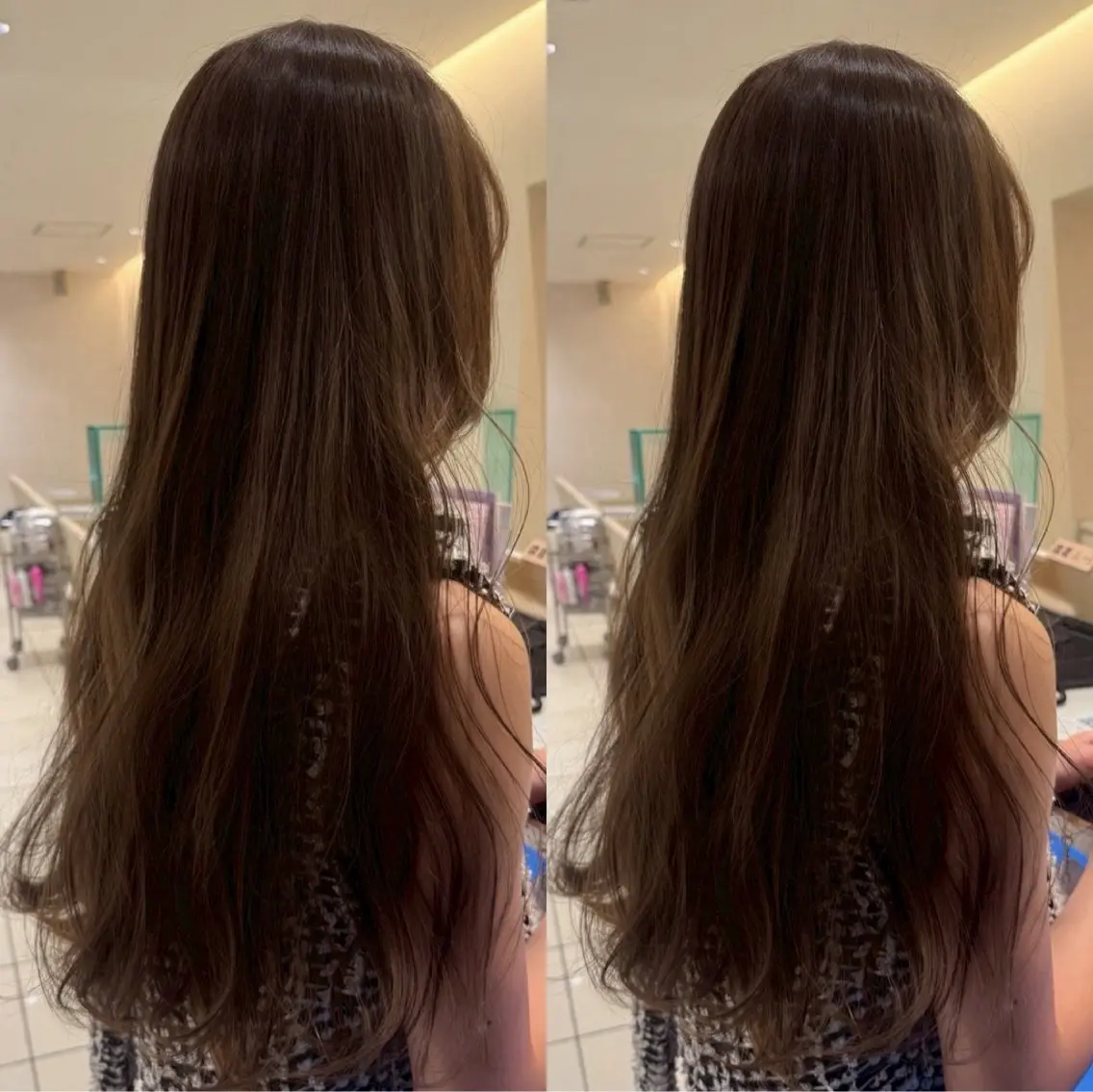ロング カット ヘアカラー 海希/ブリーチ透明カ ラー/レイヤーカットのヘアスタイル
