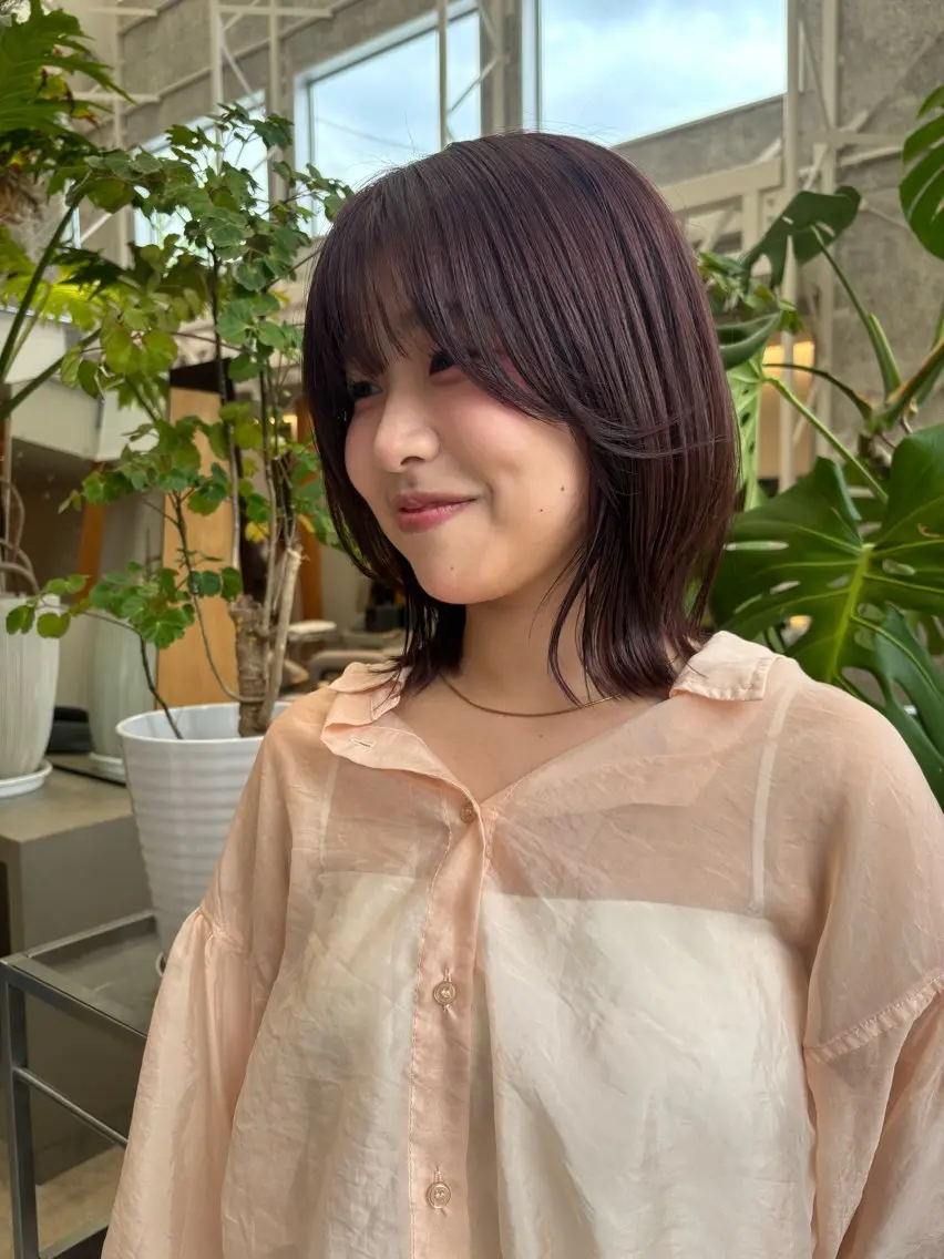 カラー ヘアカラー TEMIL HAIR 彩香のヘアスタイル