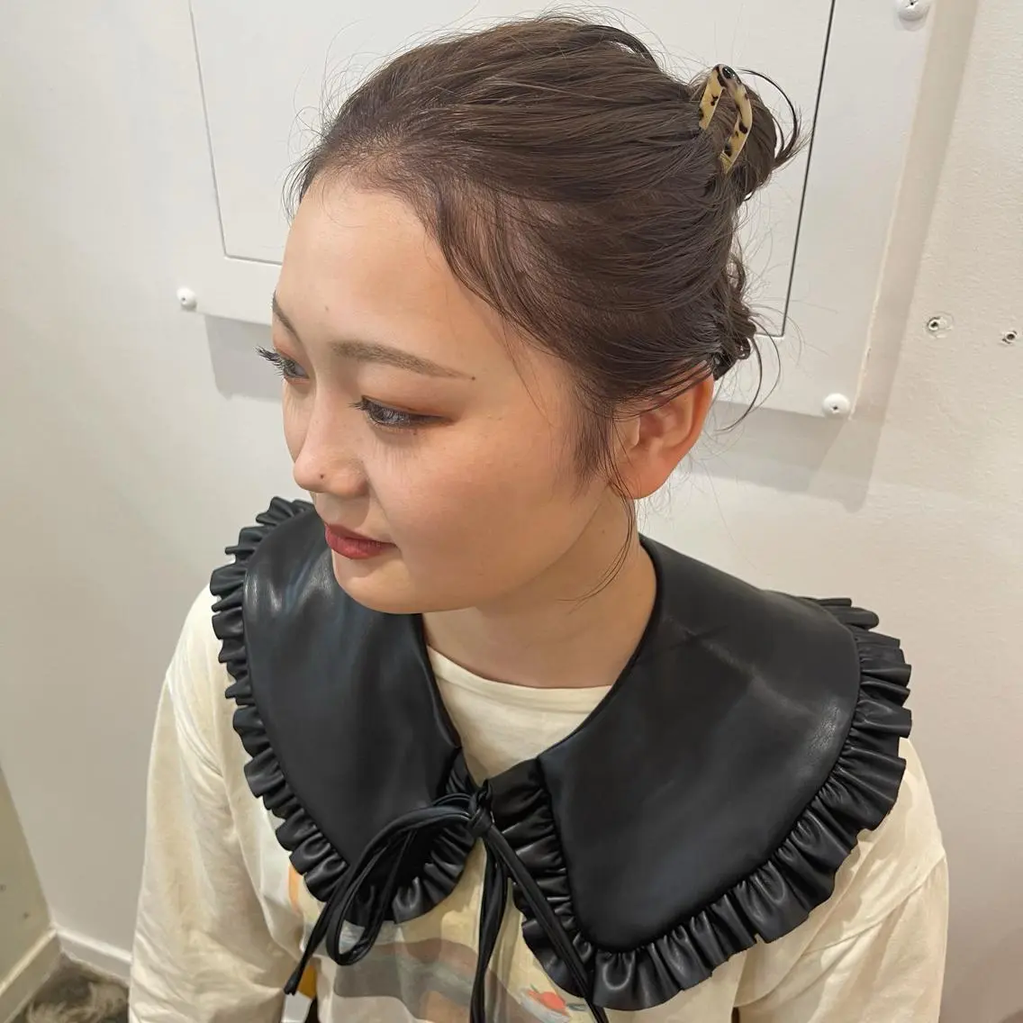 カラー ベージュカラー ラベンダーカラー Terve.野崎 真里奈のヘアスタイル