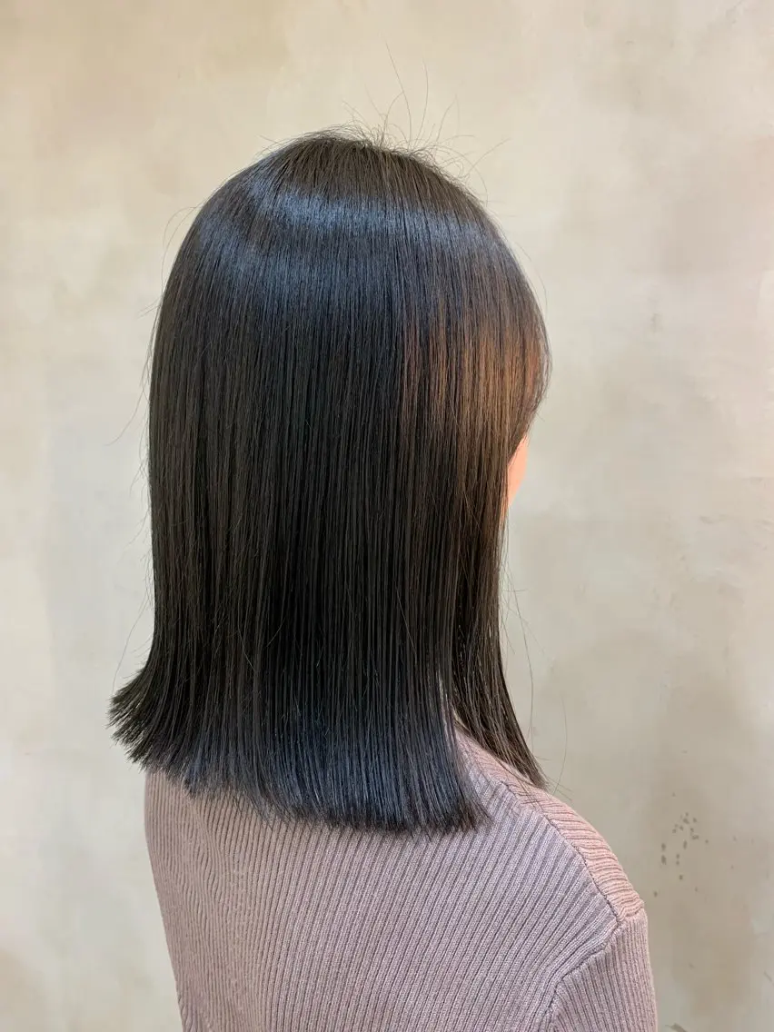 ミディアム カラー カット ヘアカラー トリートメント マンツーマン施術/ ダブルカラー/アリサのヘアスタイル