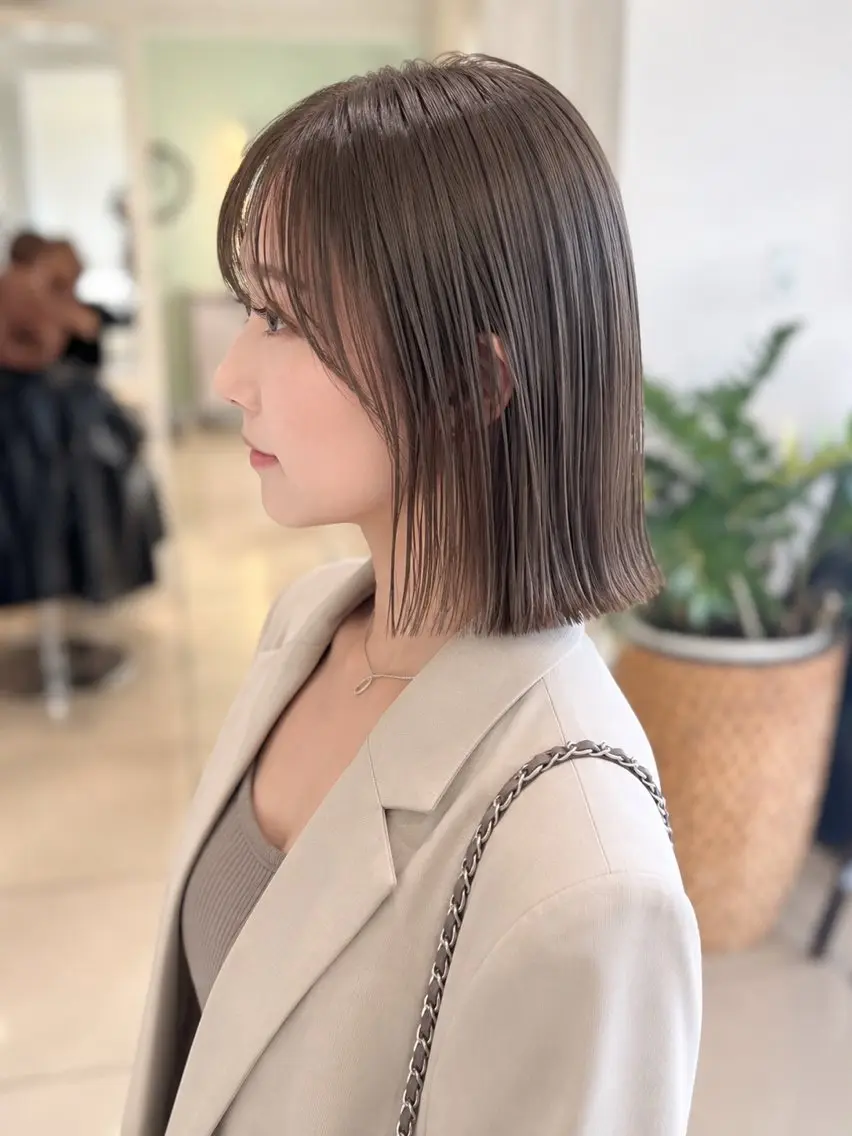 ミディアム カラー カット ヘアカラー 金子 直樹のヘアスタイル