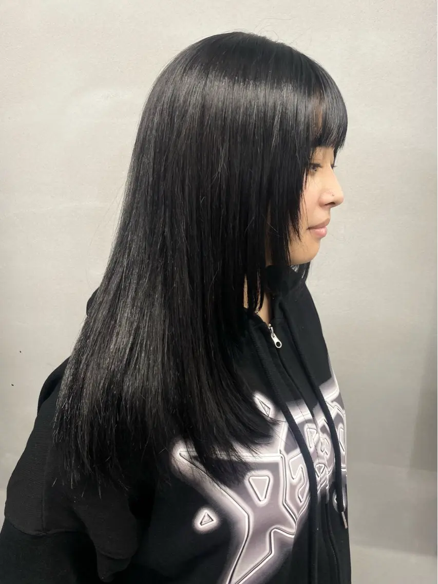ロング ロングレイヤー レイヤーカット ロング カット トリートメント 柏 デザインカラー/ レイヤー🐣シオリのヘアスタイル