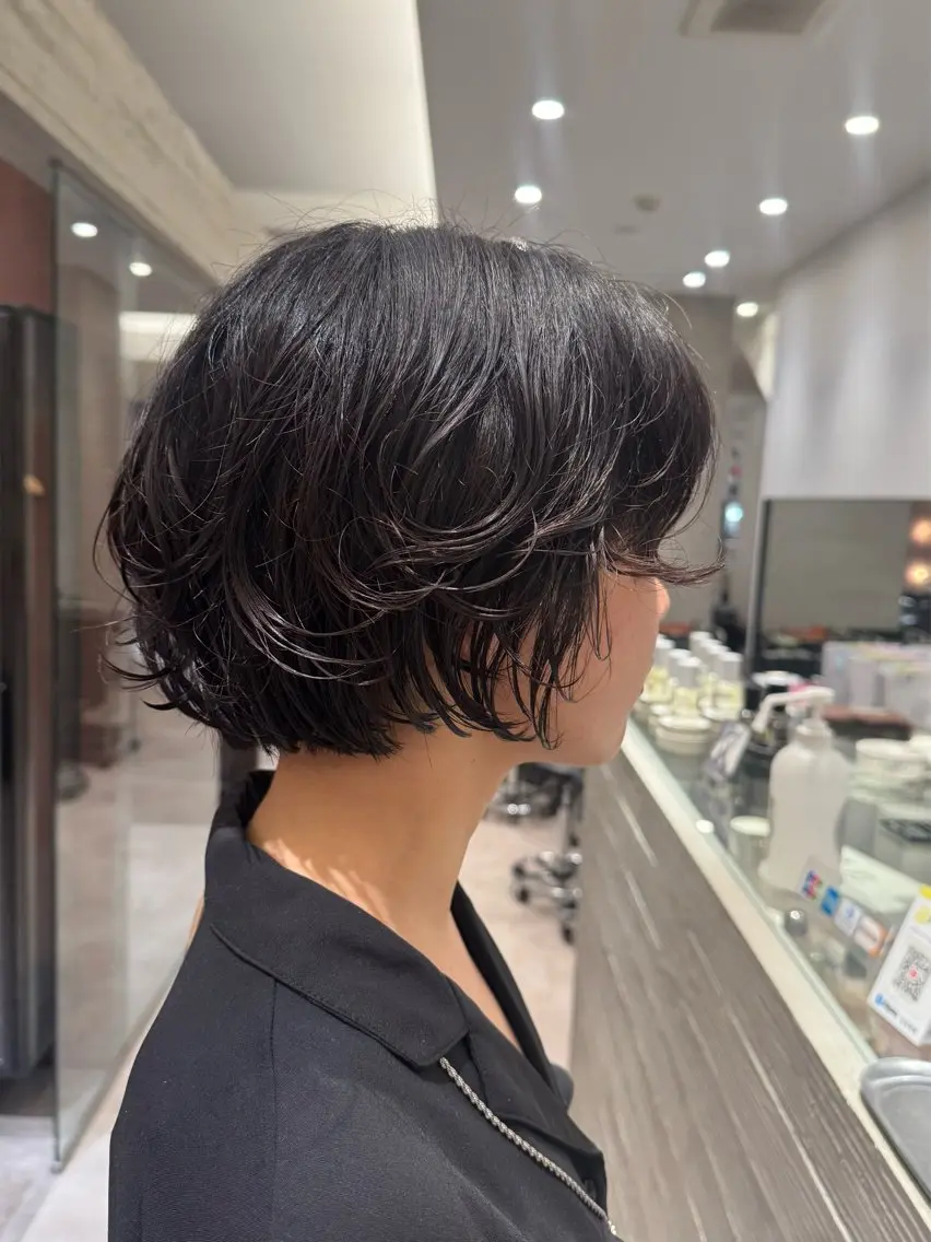 ショート ボブ カット NATSUNO ✮ボブ/縮毛矯正のヘアスタイル