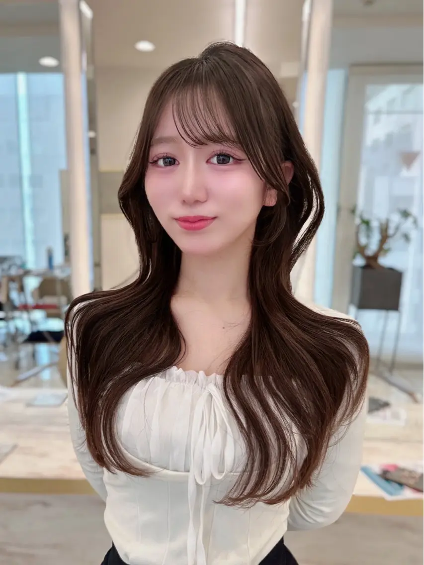 ロング カラー 🍑韓国風レイヤー 🍑莉子のヘアスタイル