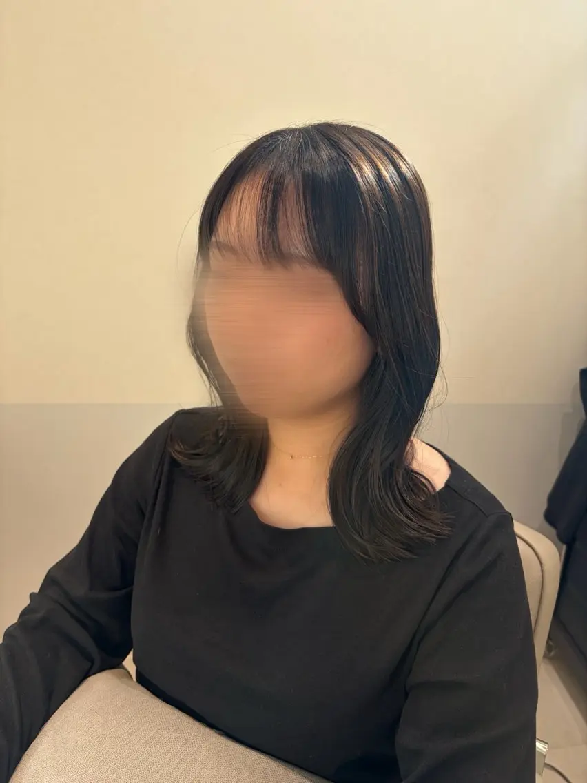 ミディアム カラー くびれヘア カット ヘアカラー 韓国ヘア・カラー 🩵SHIZUKUのヘアスタイル