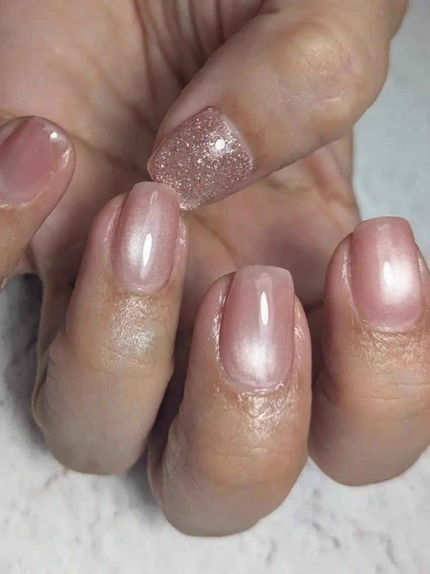 ネイル フラッシュネイル ジェルネイル マグネットネイル ハンドネイル Noah'snail   のネイルデザイン