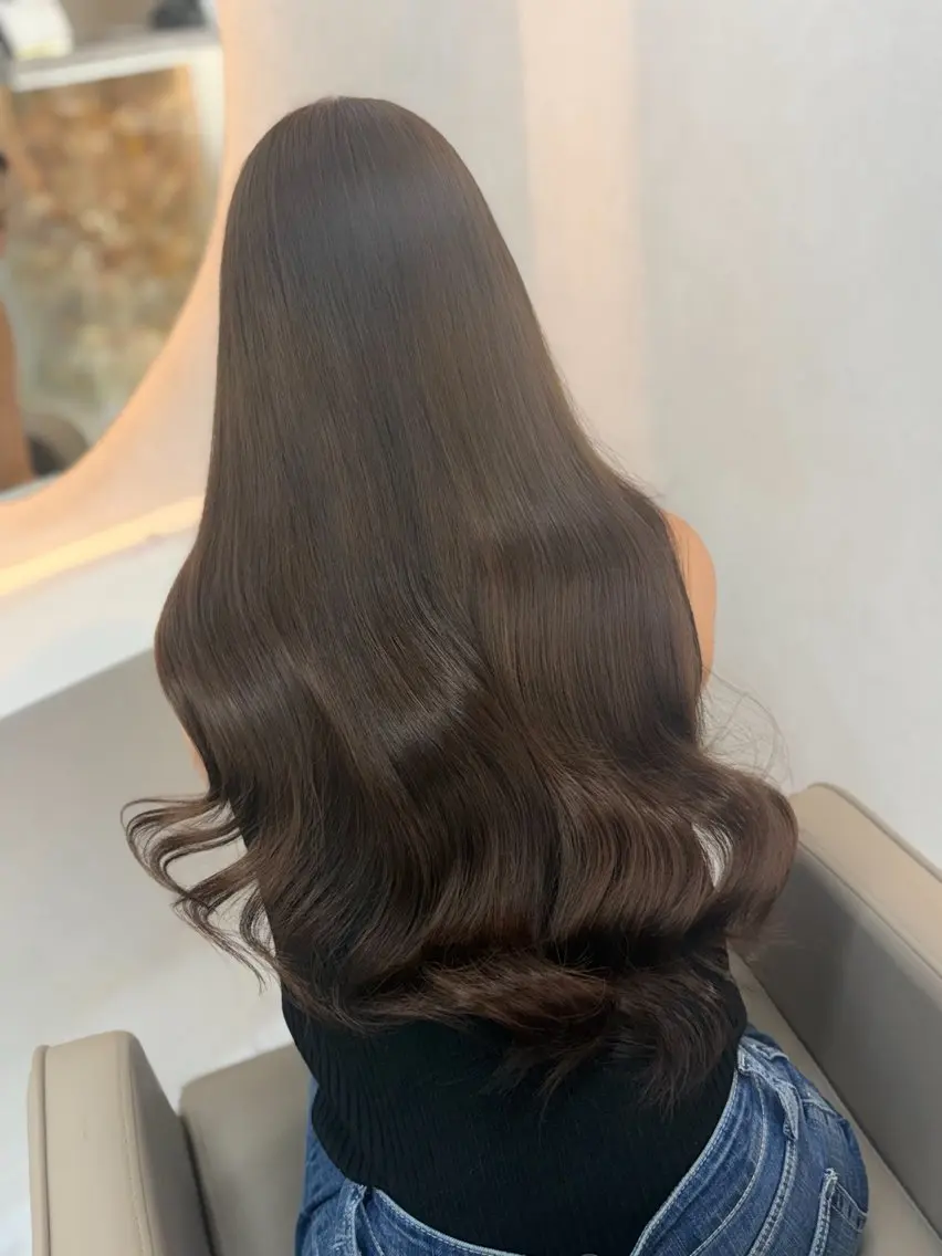 ロング カラー ゆうな🍒/熊谷/ ワンカラーのヘアスタイル