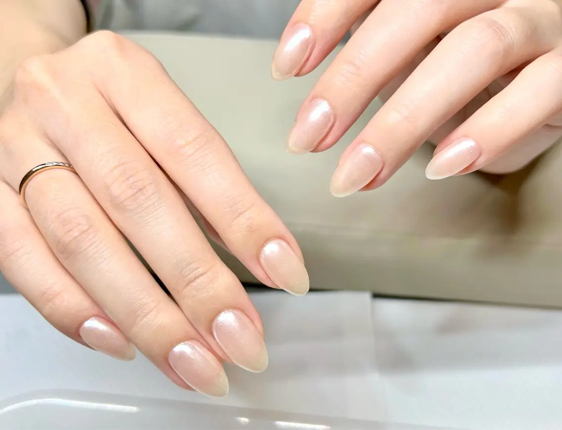 ネイル オーロラネイル ミラーネイル ハンドネイル dandelion nail北千住のネイルデザイン