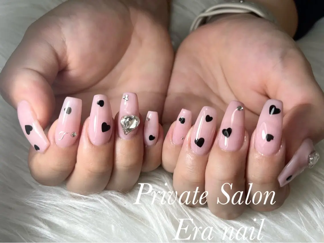 ネイル ハート ホログラムネイル Era nailのネイルデザイン