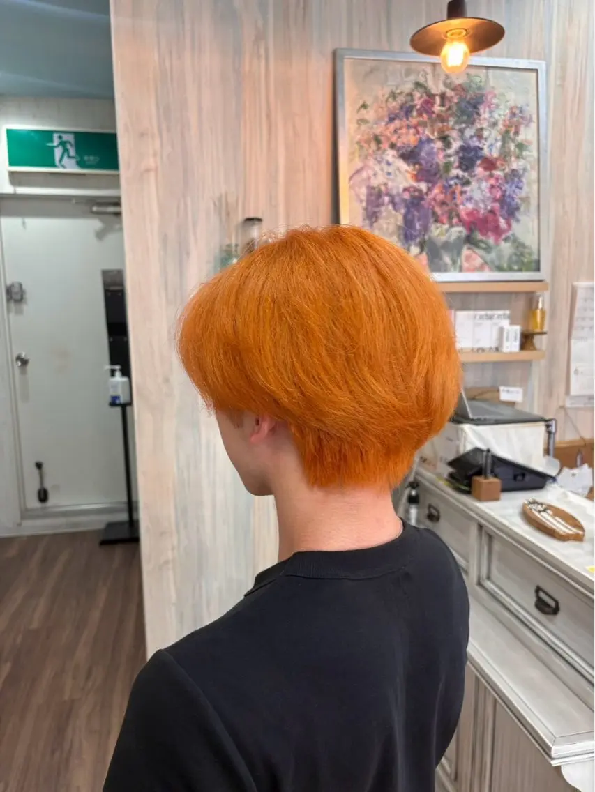 カラー メンズ カット ヘアカラー 室谷 ゆりあのヘアスタイル