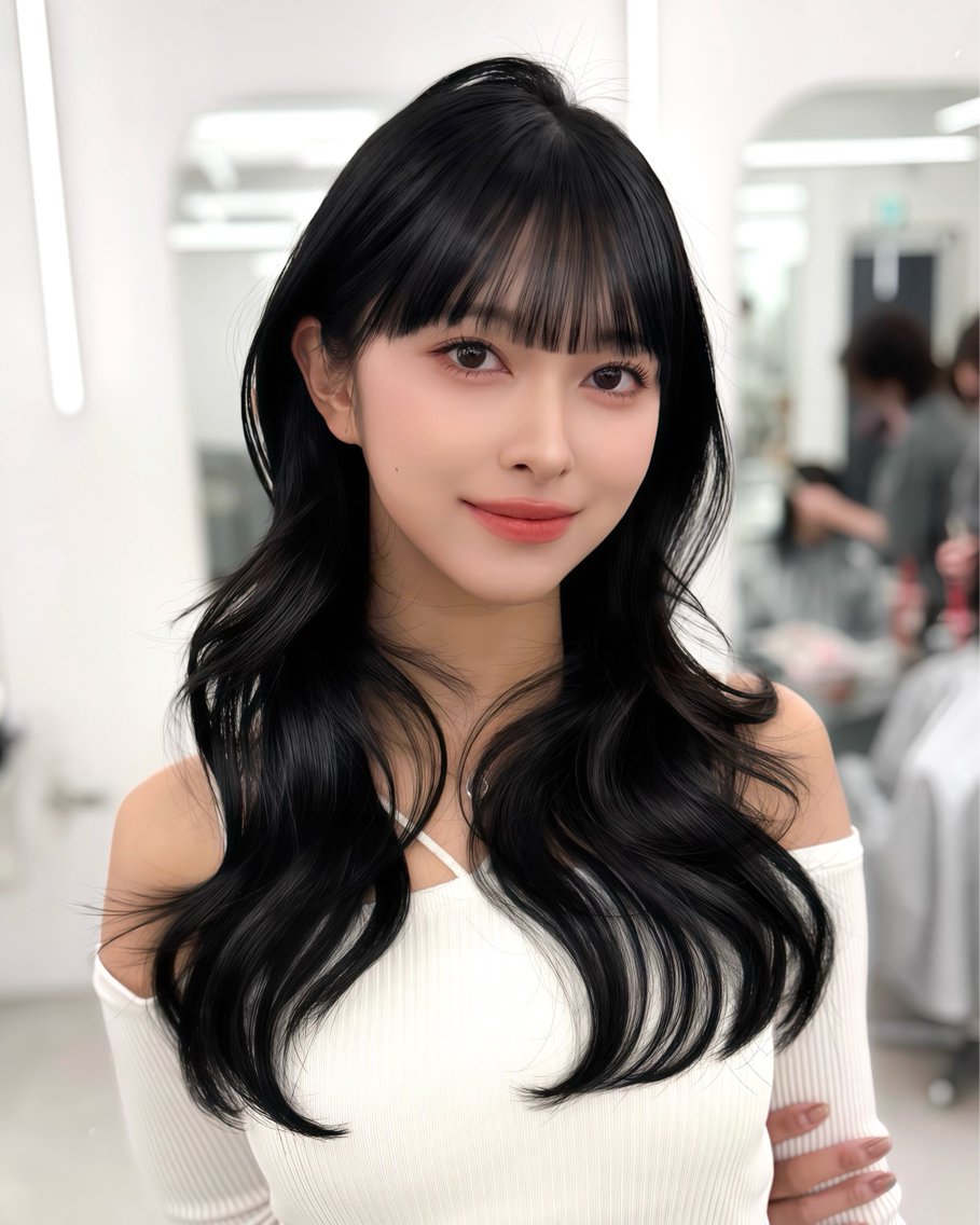 セミロング カット ヘアカラー トリートメント ヘッドスパ ヘアセット 前髪顔まわりカット 🌈中村海聖のヘアスタイル