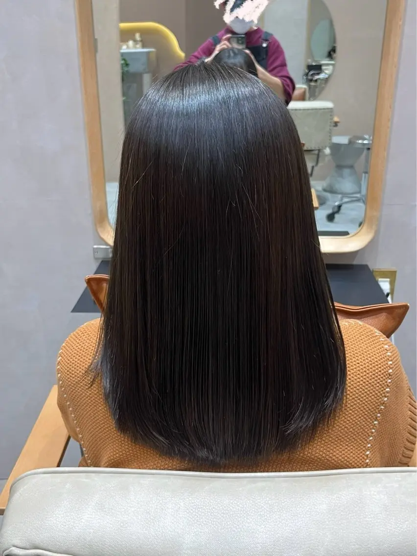 ミディアム トリートメント ヘッドスパ🫧カラー たけとら🐯のヘアスタイル