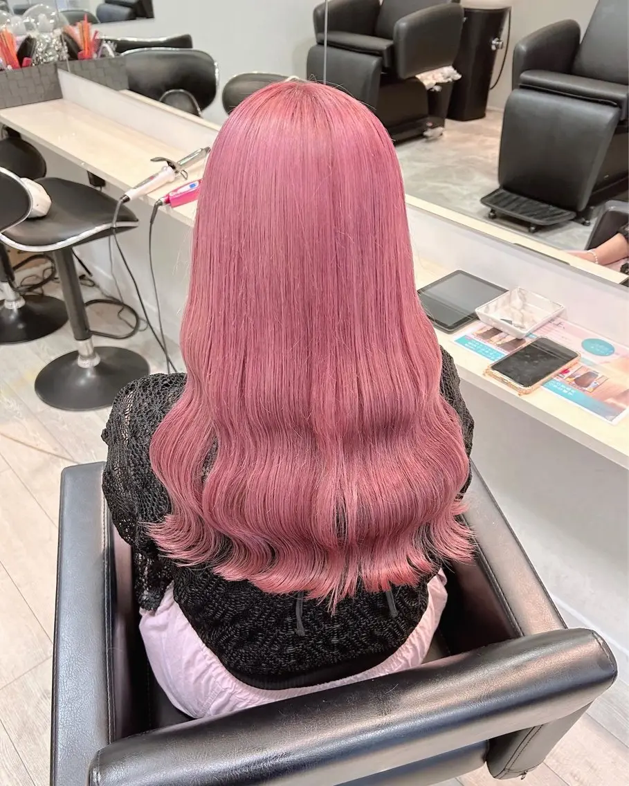 ロング カラー ヘアアレンジ 代表🎀 ふわモテ愛 され髪🩷yumiのヘアスタイル