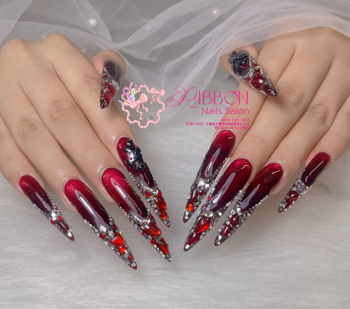 ネイル フットネイル フレンチネイル ジェルネイル 韓国ネイル マグネットネイル ハンドネイル Ribbonnail salonのネイルデザイン