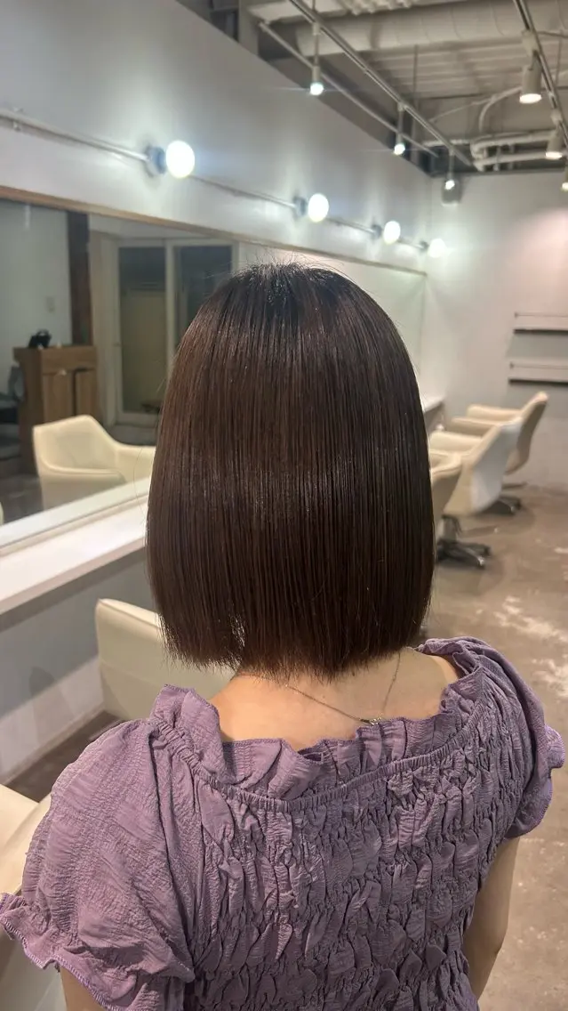 ショート 縮毛矯正 マツエク💛まつパ レイヤー♡ゆきの♡のヘアスタイル