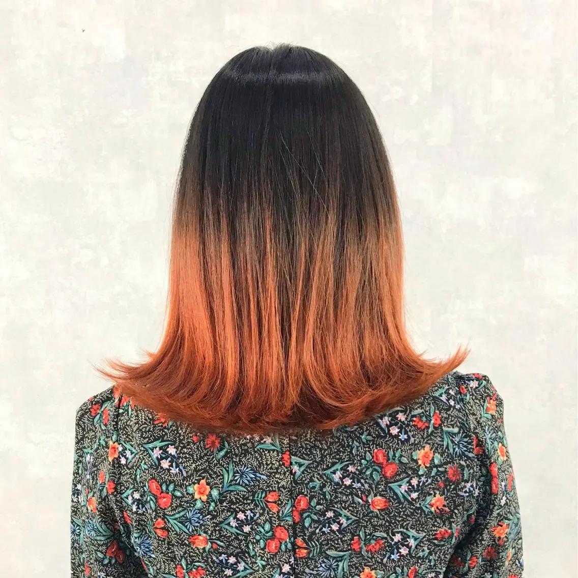 ミディアム カラー ブリーチ グラデーションカラー オレンジ タンバルモリ ヨシンモリ K-POP好き美容師 🇰🇷Kai.Yのヘアスタイル