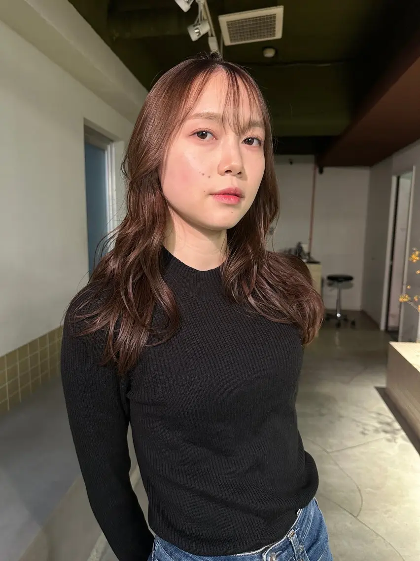 ロング カット ヘアカラー 似合わせが得意 村松慧汰のヘアスタイル