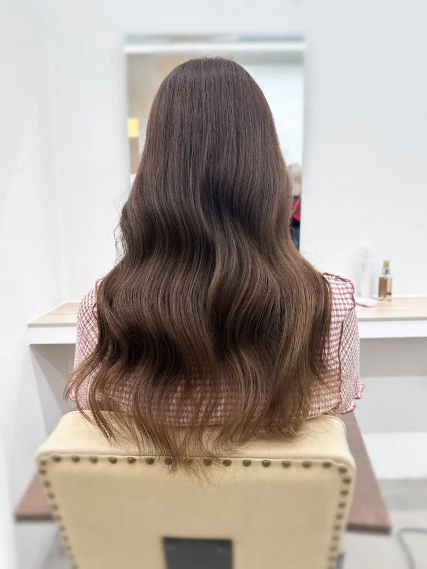 ロング カラー 🌼透明感艶カラー オリーブ🌼河村咲のヘアスタイル