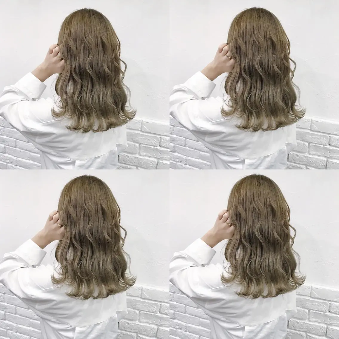 セミロング カラー ヘアアレンジ ヘアカラー トリートメント TAKUMAブリーチ /切りっぱなし🪽のヘアスタイル