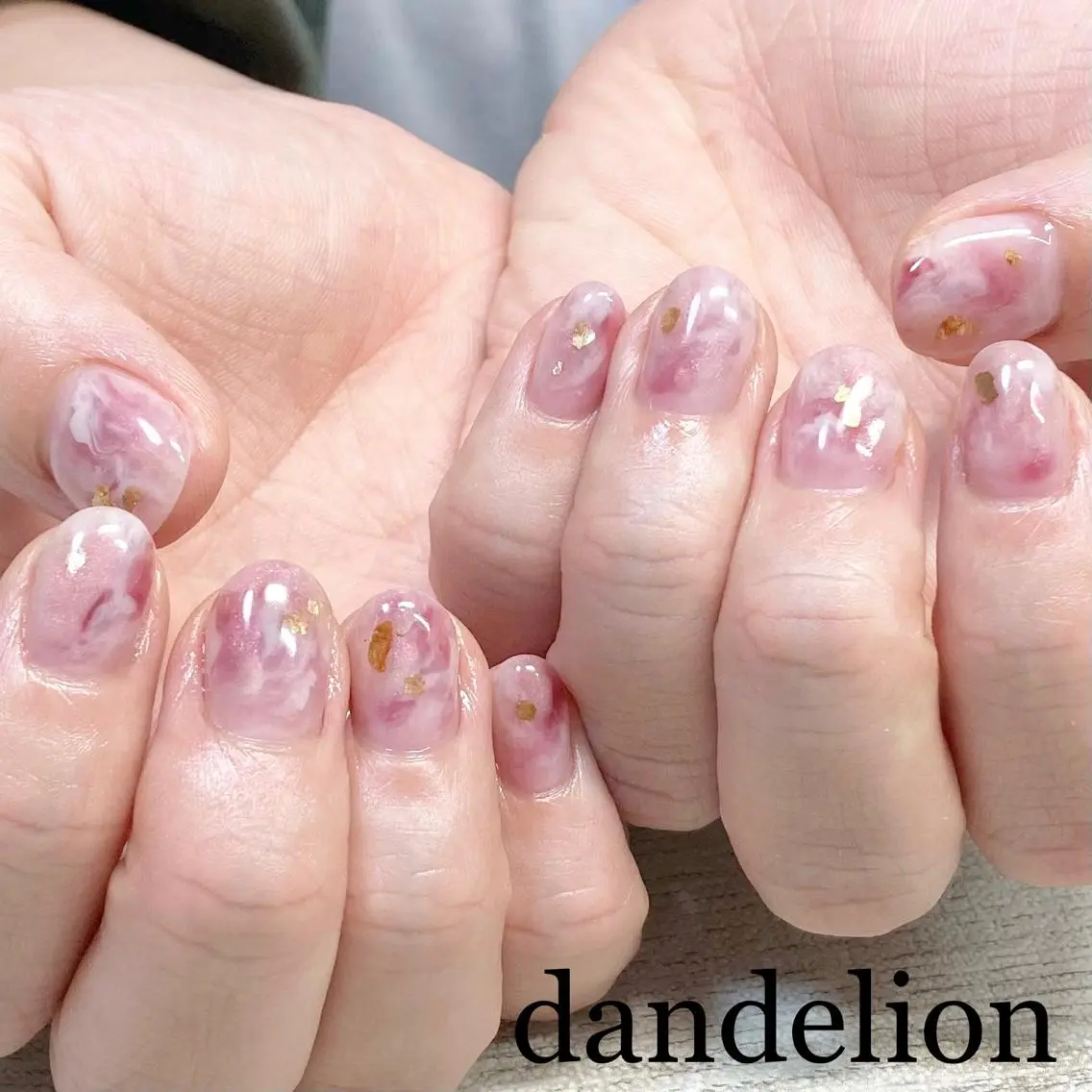 ネイル ハンドネイル ハンドケア dandelion ダンデライオンのネイルデザイン