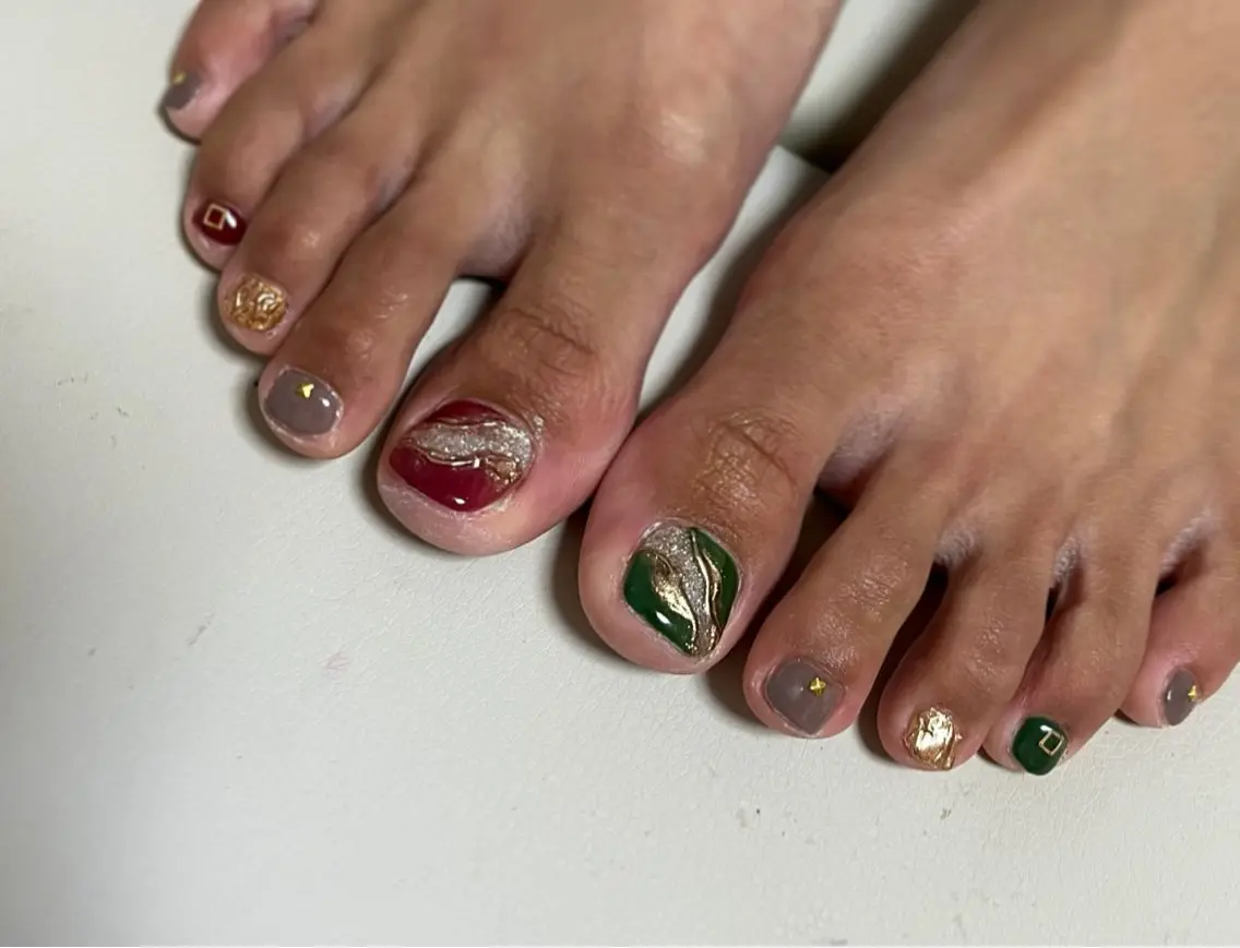 ネイル フットネイル nail M&Tのネイルデザイン