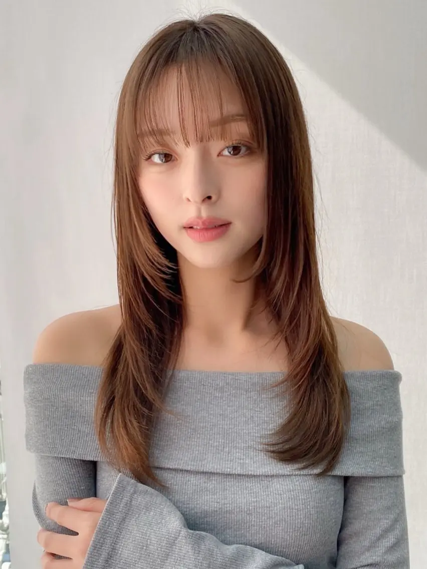 【人気No.1】✨似合わせカット+ケアカラー+オージュア 5stepトリートメント　韓国ヘアの写真