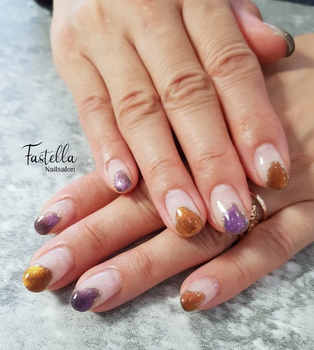ネイル アートネイル マグネットネイル ミラーネイル ハンドネイル Fa.Stella ファステラ のネイルデザイン
