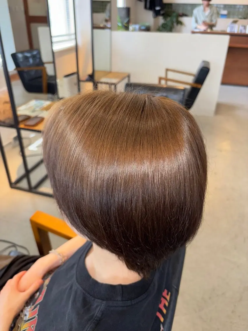 カラー メンズ ヘアカラー 艶透明感カラー/ 暖色カラー/髪質改善のヘアスタイル