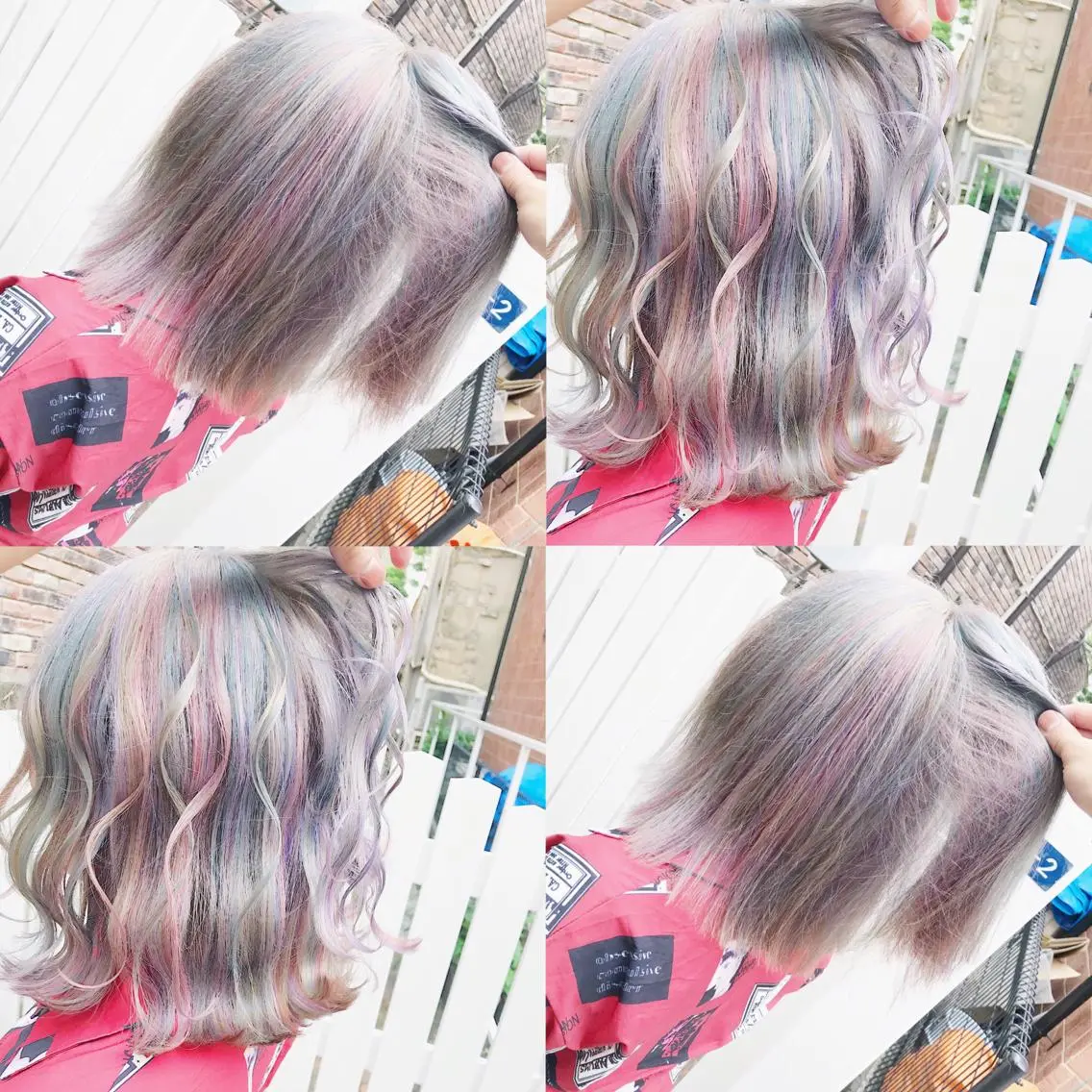 ミディアム カラー ヘアアレンジ ヘアカラー トリートメント TAKUMAブリーチ /切りっぱなし🪽のヘアスタイル