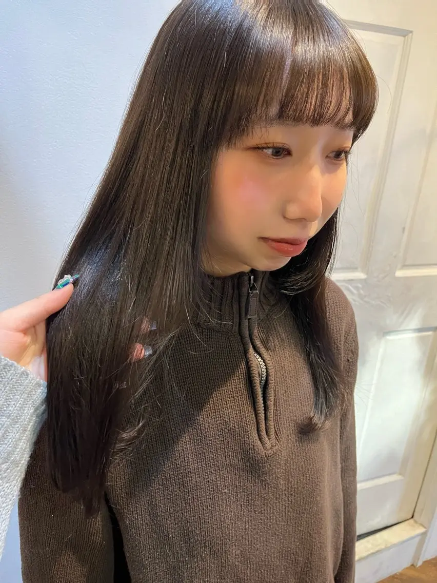セミロング カラー sora / 渋谷 / ハイトーンのヘアスタイル