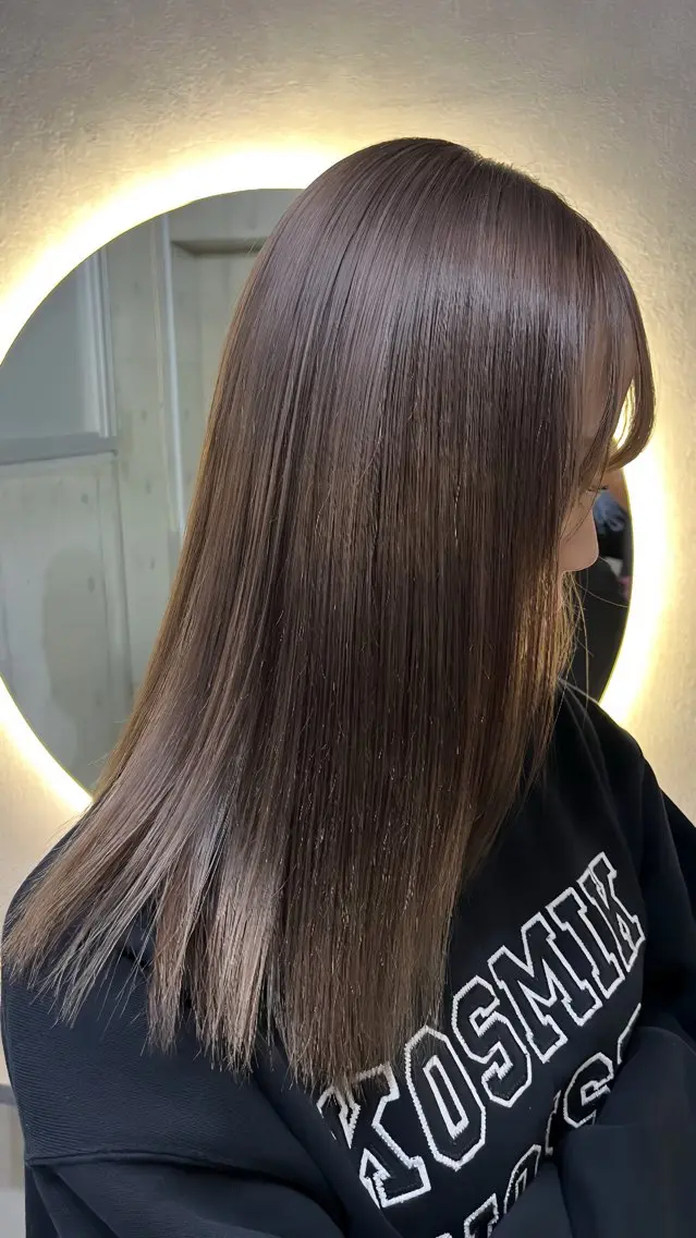ミディアム カラー グレージュ カット ヘアカラー トリートメント 心斎橋/✨ハイトーン ✨/isseiのヘアスタイル