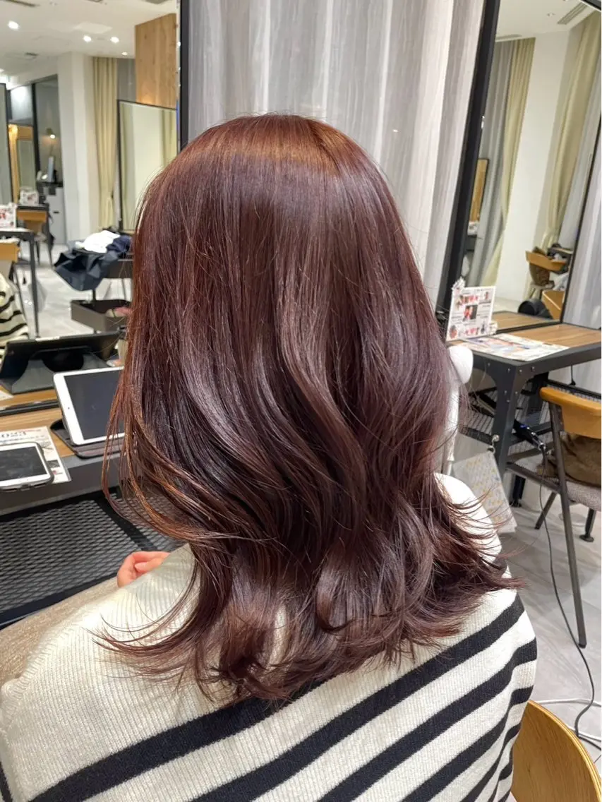 ロング カラー 松本 倫のヘアスタイル