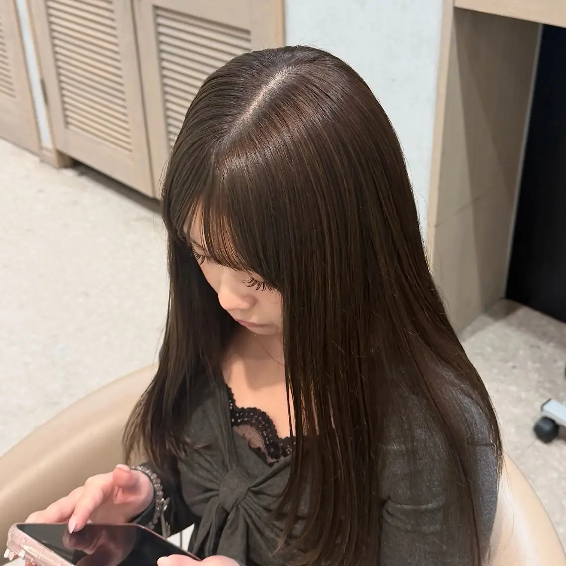 セミロング ヘアカラー 浦川 まどかのヘアスタイル