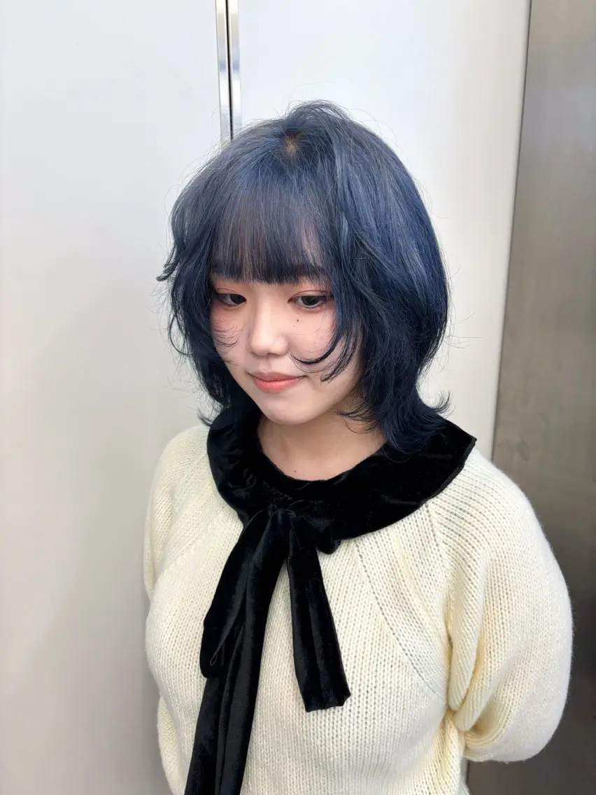 ミディアム カラー ヘアカラー デザインカラー /rioのヘアスタイル