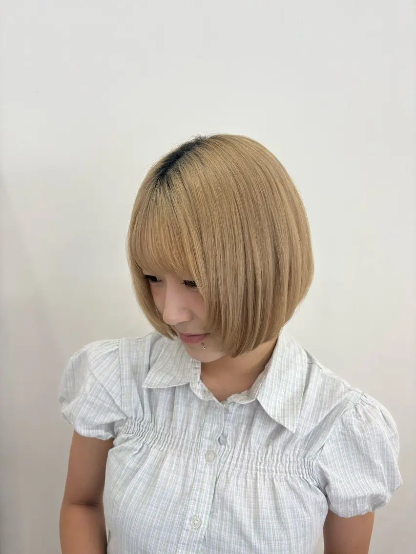 ショート ボブレイヤー ボブ レイヤーカット aguhair ひなののヘアスタイル