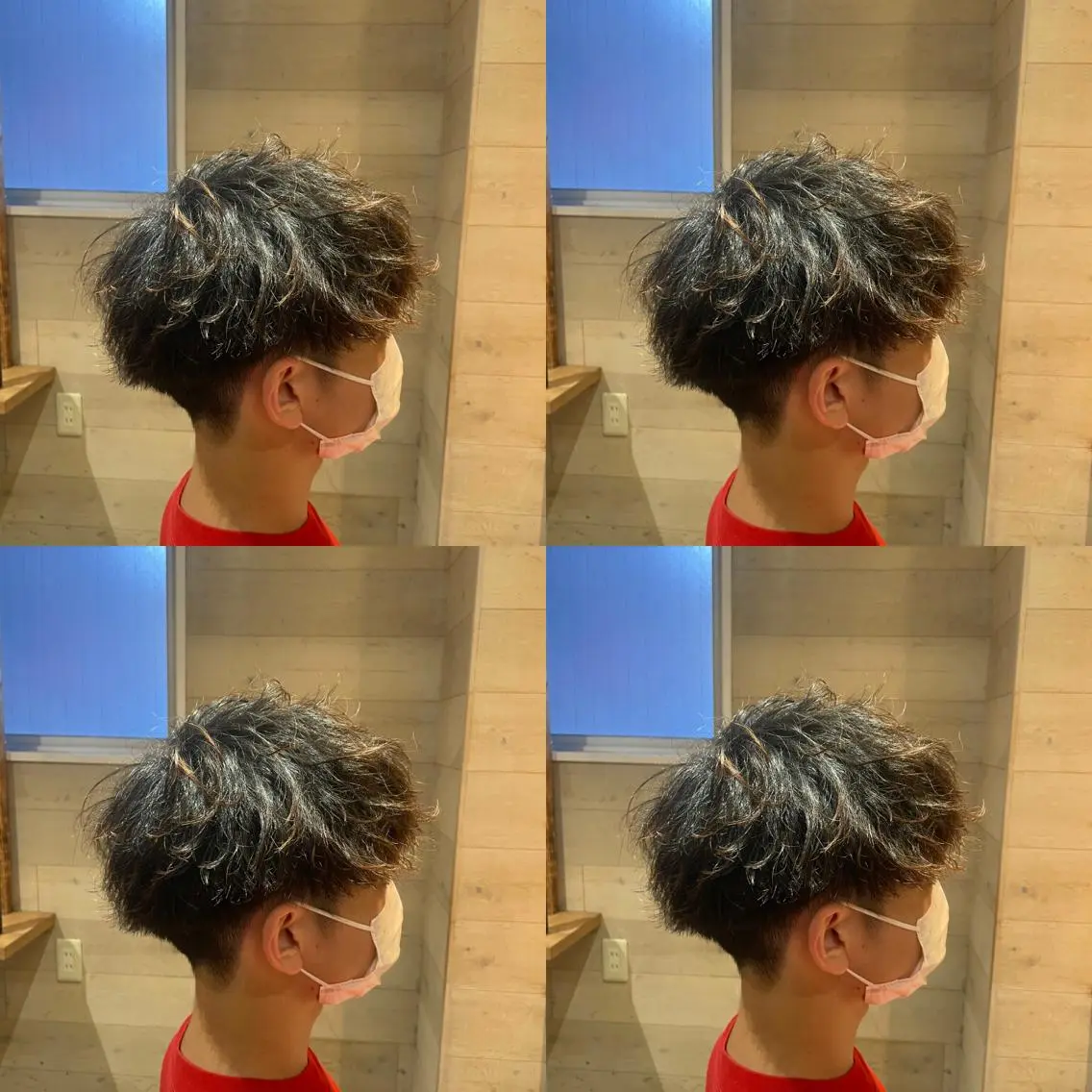 パーマ メンズ メンズパーマ 刈り上げ 優真/難波で 1番パーマが上手いのヘアスタイル