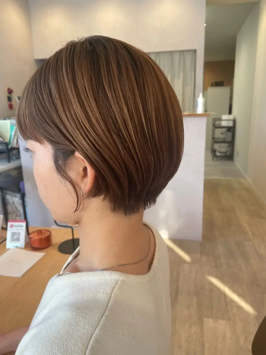ショート ショートヘア カット ヘアカラー anuenue🌿 西村砂羽のヘアスタイル